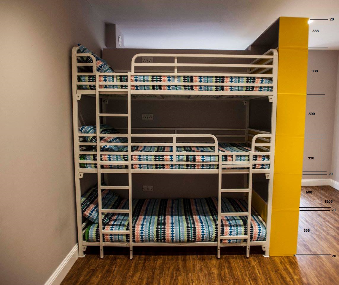 The Three Tier Bunk Bed Highlighting, Triple Layer Bunk Bed