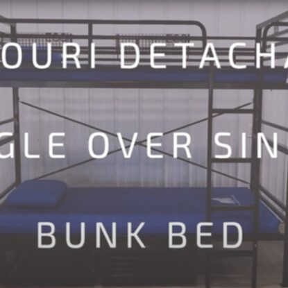 Missouri Detachable Single over Single Bunk Bed video