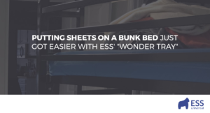 Putting Sheets on a Bunk Bed Just Got Easier with ESS' "Wonder Tray"
