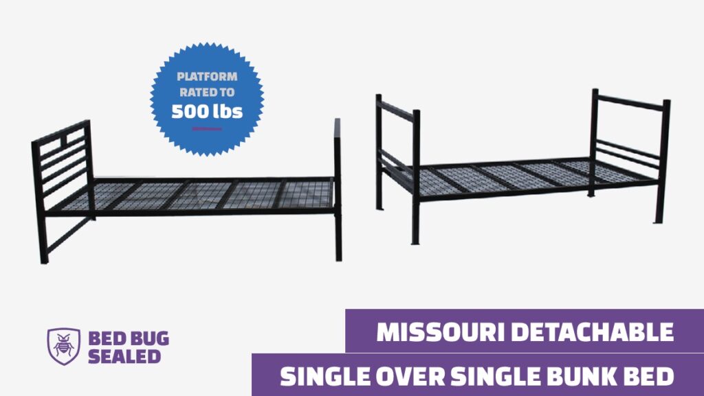 Missouri Detachable Single Over Single Bunk Bed
