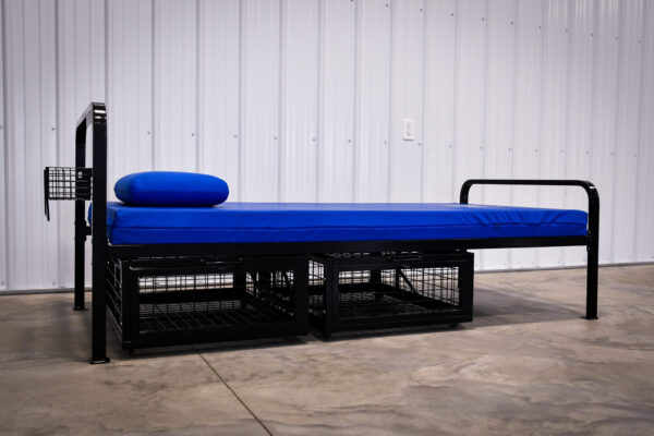 Heavy Duty Single Metal Bed Frame for Adults Commercial Use