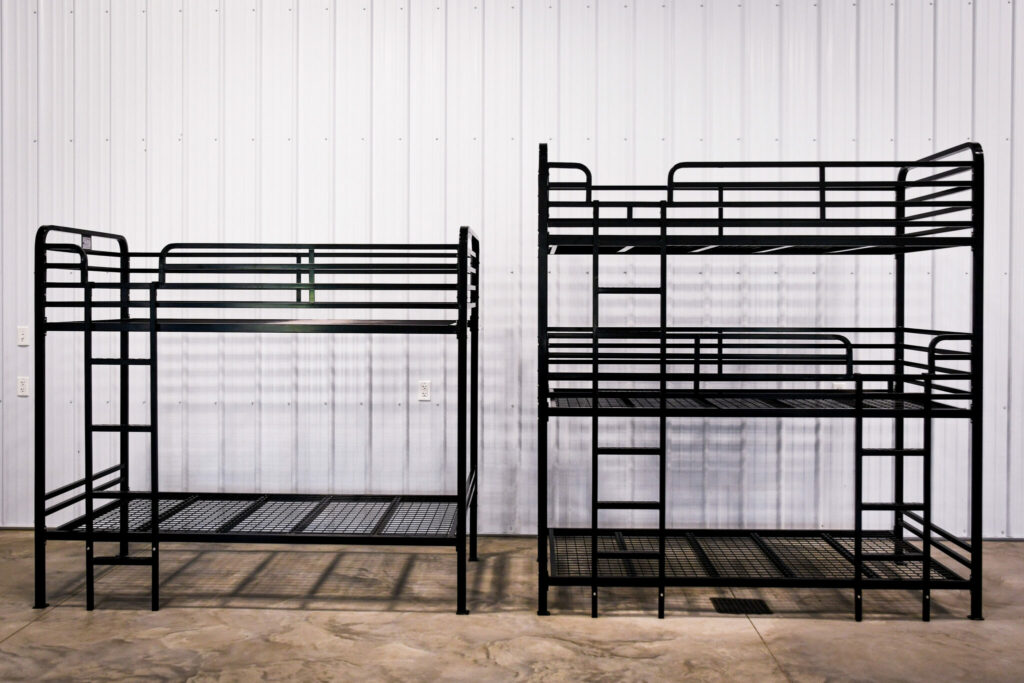 Triple Bunk Beds with Mattresses